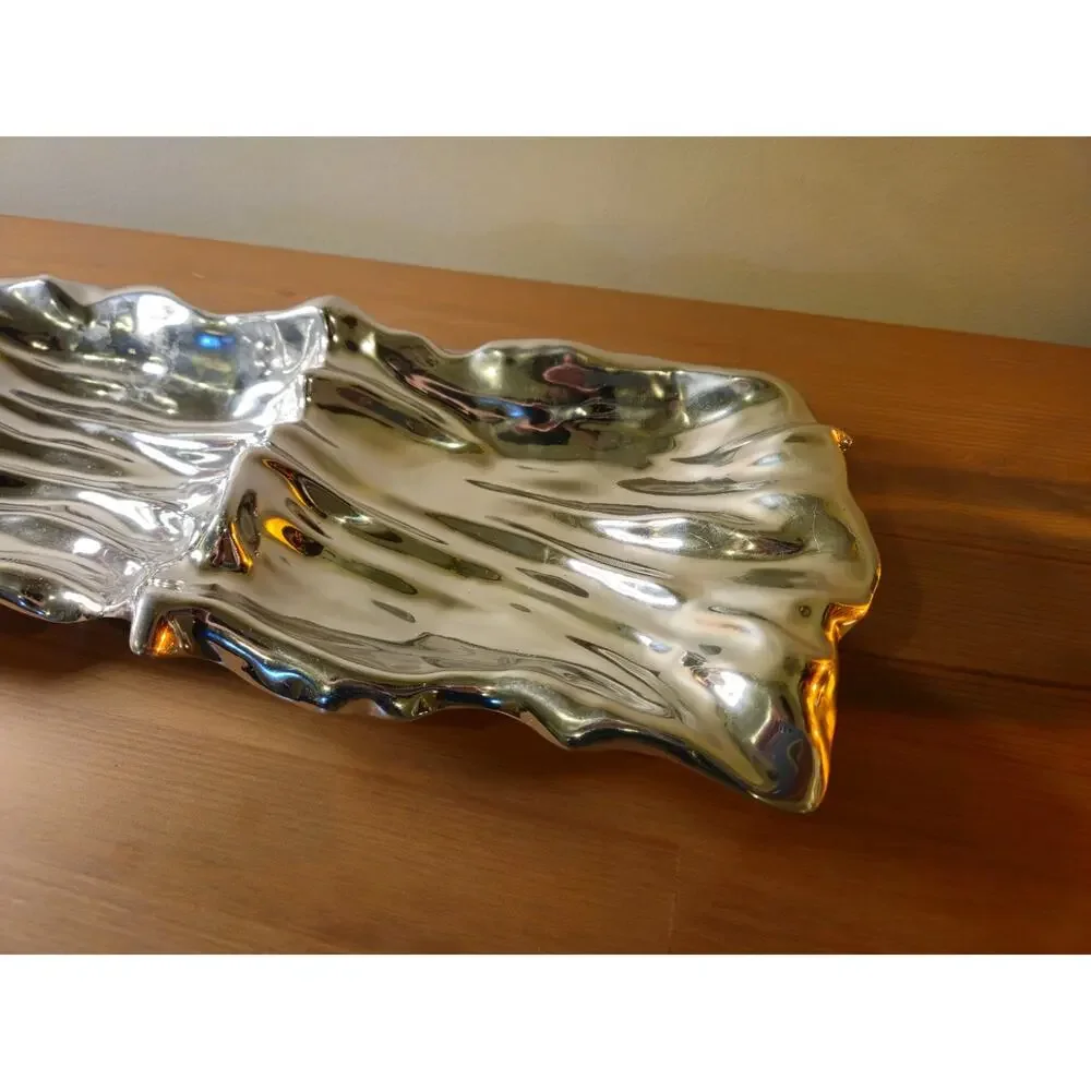 Beatriz Ball Dual Double Dip Aluminum Alloy Serving Tray Mexico